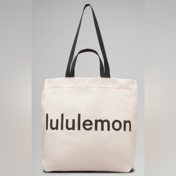 Lululemon Double Handle Canvas Tote Bag 17 L - Picture 1 of 4